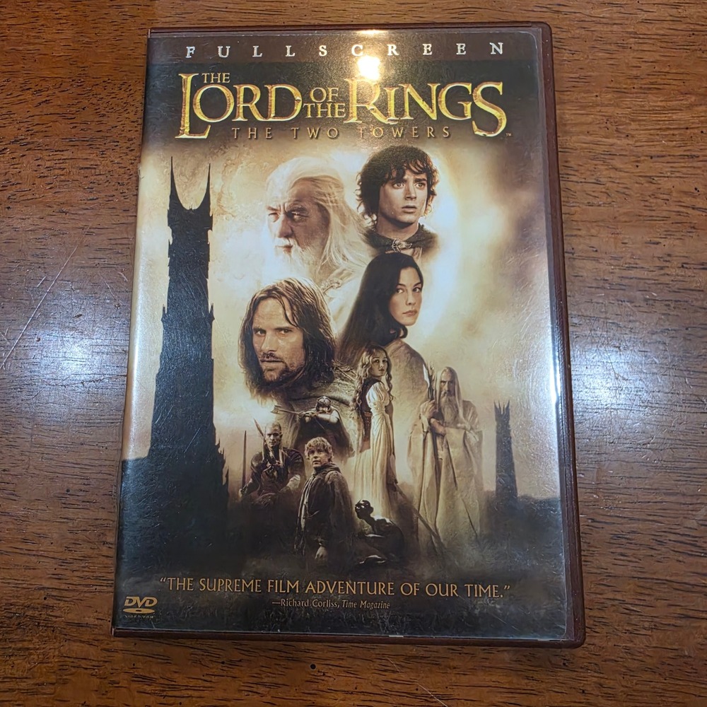 New Line Lord of the Rings The Two Towers DVD OS Multicolor Excellent 2-Disc FS